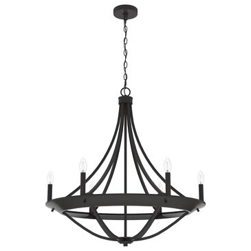 Hunter Perch Point 6-Light Chandelier in Noble Bronze, , large