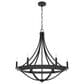 Hunter Perch Point 6-Light Chandelier in Noble Bronze, , large