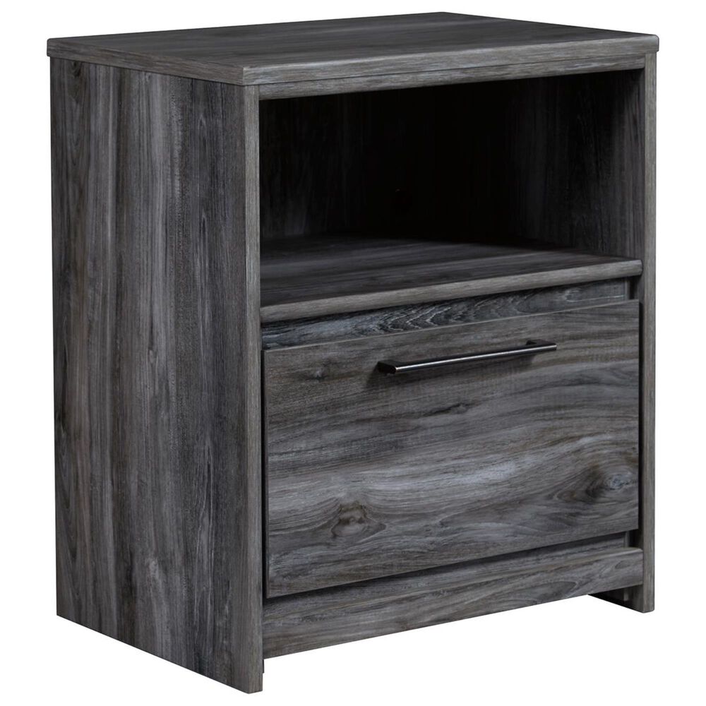 Ashley Baystorm 4 Piece Full LED Panel Bedroom Set in Smokey Gray, , large