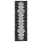 Safavieh Micro-Loop MLP171H 2"3" x 7" Charcoal and Ivory Runner, , large