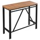 Hearth and Haven 5-Piece Outdoor Patio Wicker Bar Set with Off-White Cushion in Black and Brown, , large