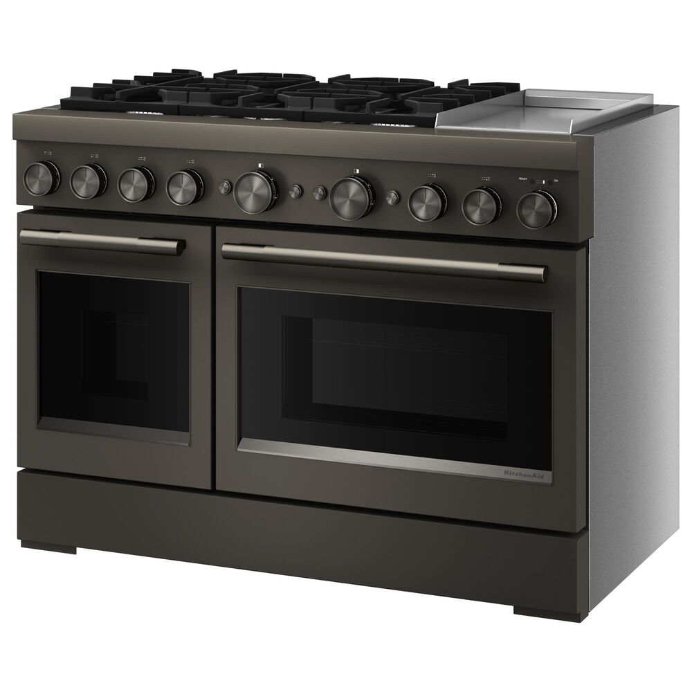 KitchenAid 6.3 Cu. Ft. Commercial-Style Dual Fuel Range in Black Ore, , large