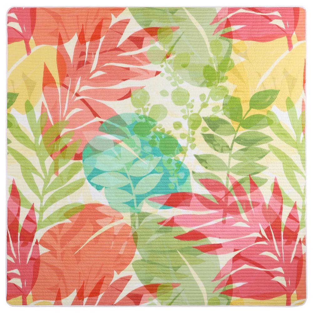 J. Queen New York Tiki 2-Piece Twin/Twin XL Quilt Set in Fuchsia, , large