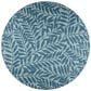Dalyn Rug Company Sedona Floral 8" Round Denim Indoor/Outdoor Area Performance Rug, , large