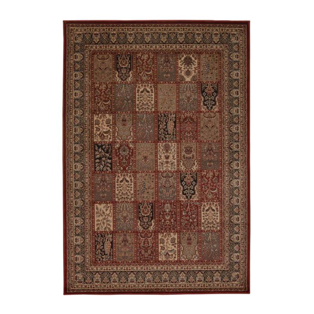 Nourison Ararat ARA01 7'10" x 10'6" Burgundy Area Rug, , large