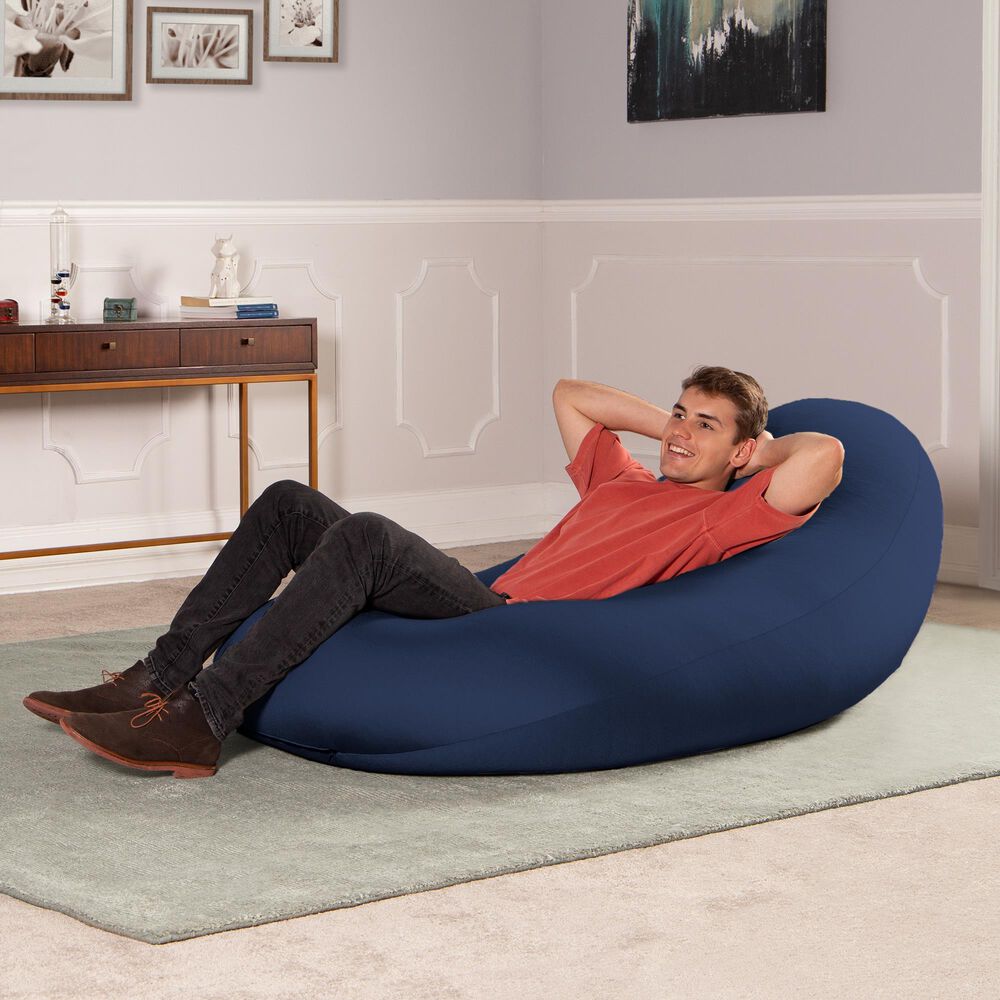 Jaxx Nimbus Large Bean Bag Chair in Navy, , large