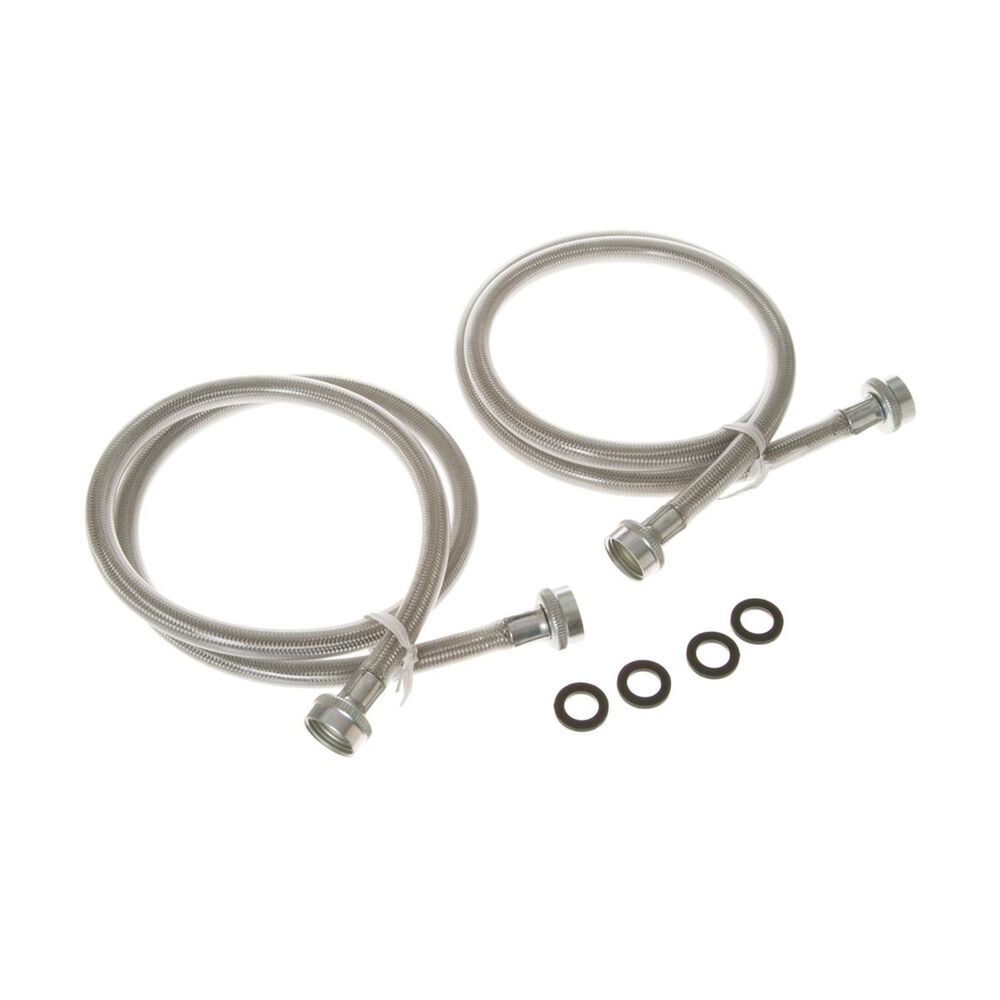 GE Parts & Filters Universal 2 Pack Stainless Steel Washer Hoses, , large