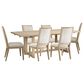 Aspen Furniture Modern Loft 7-Piece Rectangle Dining Set in Modern Khaki, , large