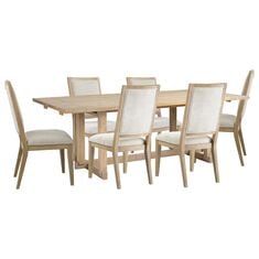 Aspen Furniture Modern Loft 7-Piece Rectangle Dining Set