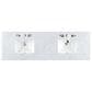 James Martin Vanities Emmeline 72" Double Bathroom Vanity in Pebble Oak with 3 cm Carrara White Marble Top and Rectangular Sinks, , large