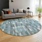 Dalyn Rug Company Kenner KN5 Teal 8" Round Area Rug, , large
