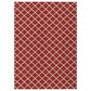 Dalyn Rug Company York 10" x 14" Red Indoor/Outdoor Area Rug, , large