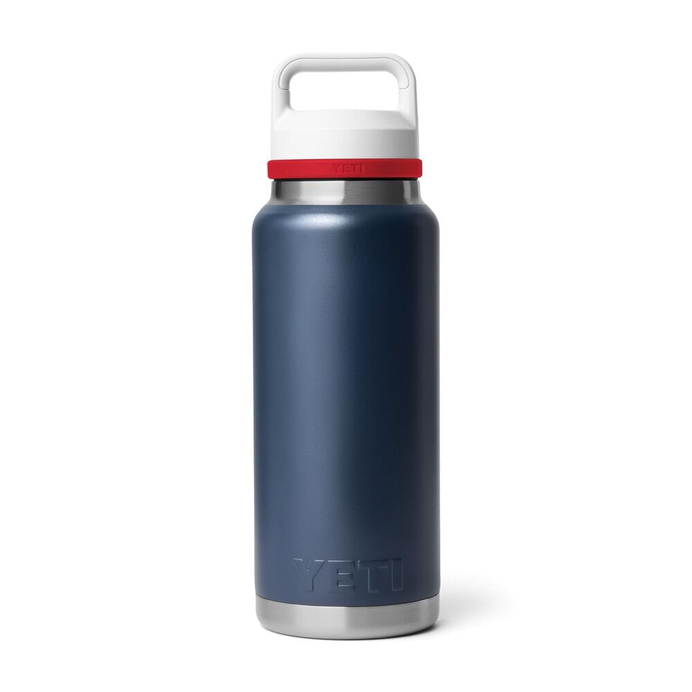 YETI Rambler 36 oz Bottle Chug in Patriotic Navy/Rescue Red/White, , large