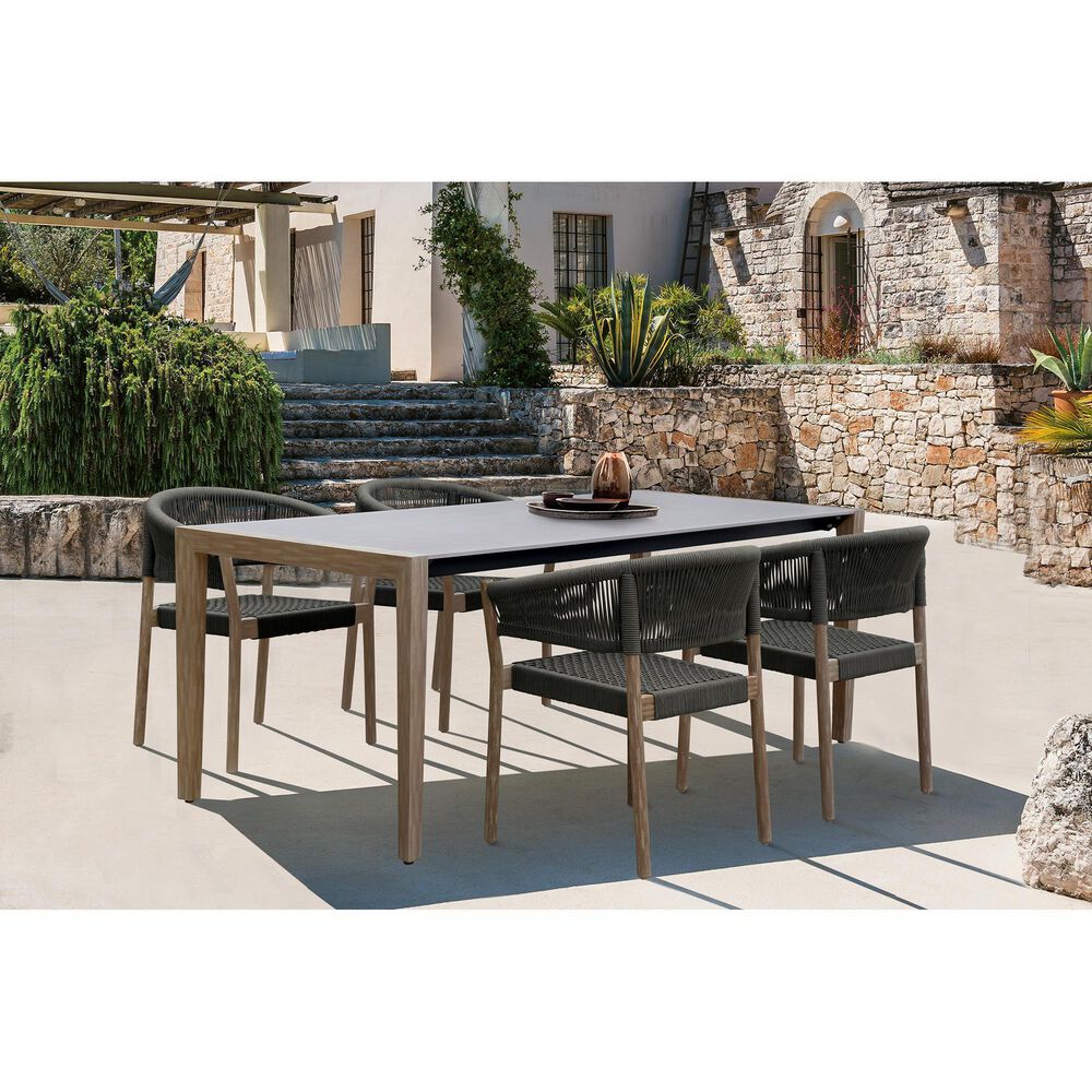Blue River Santo Patio Dining Chair in Charcoal/Eucalyptus &#40;Set of 2&#41;, , large