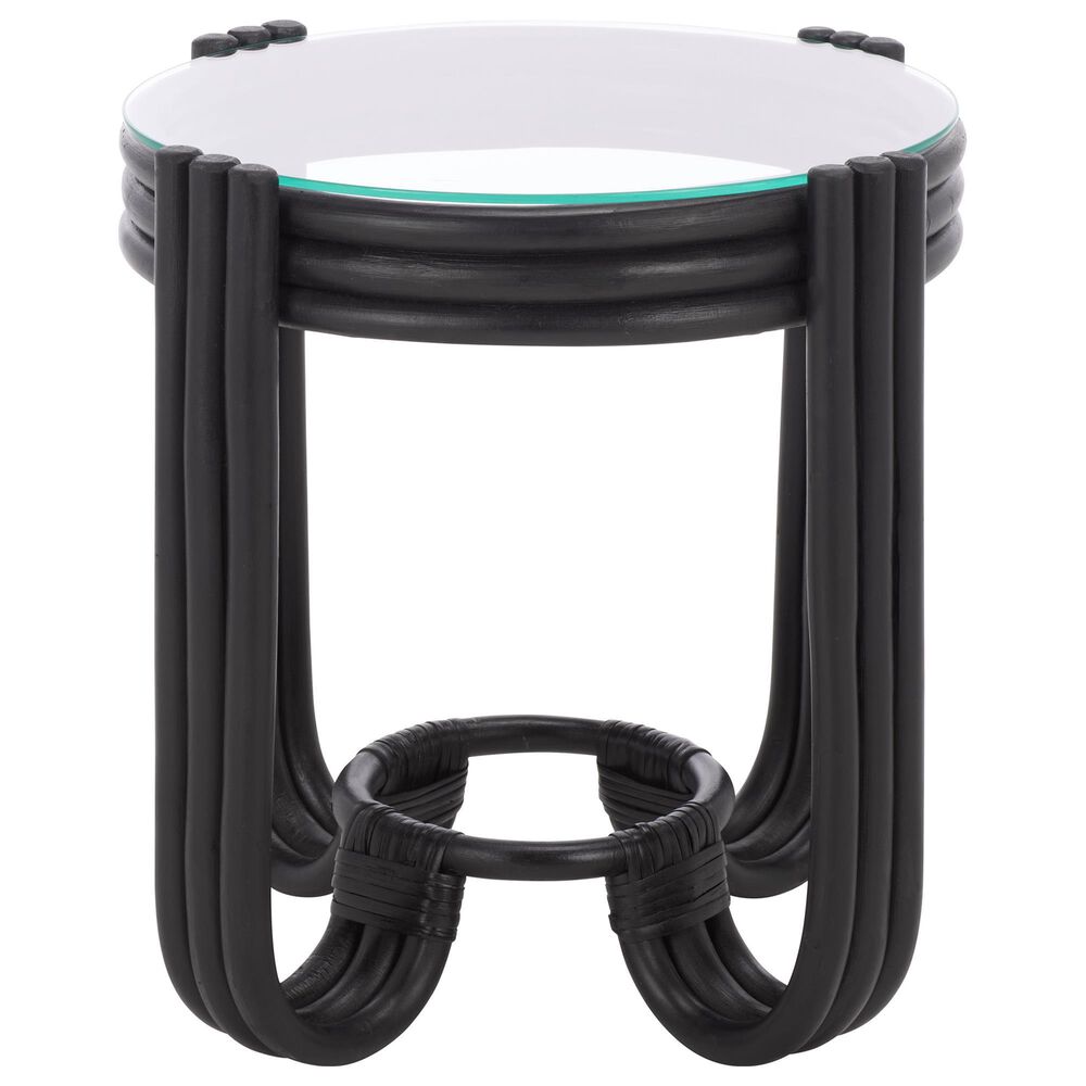 Safavieh Bilian Round Accent Table in Black, , large