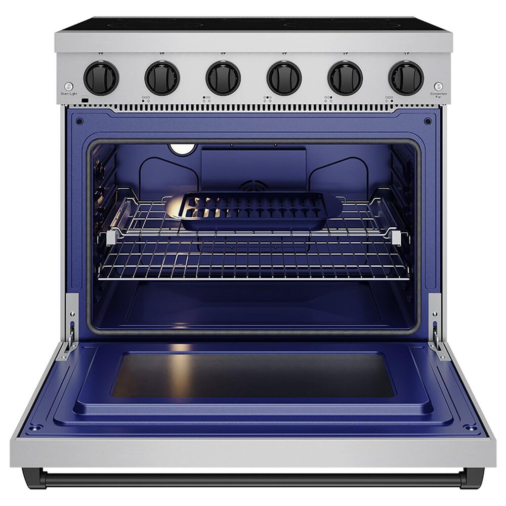 Thor Kitchen Gordon Ramsay 6 Cu. Ft. Professional Freestanding Electric Range with Black Handle Kit in Stainless Steel, , large