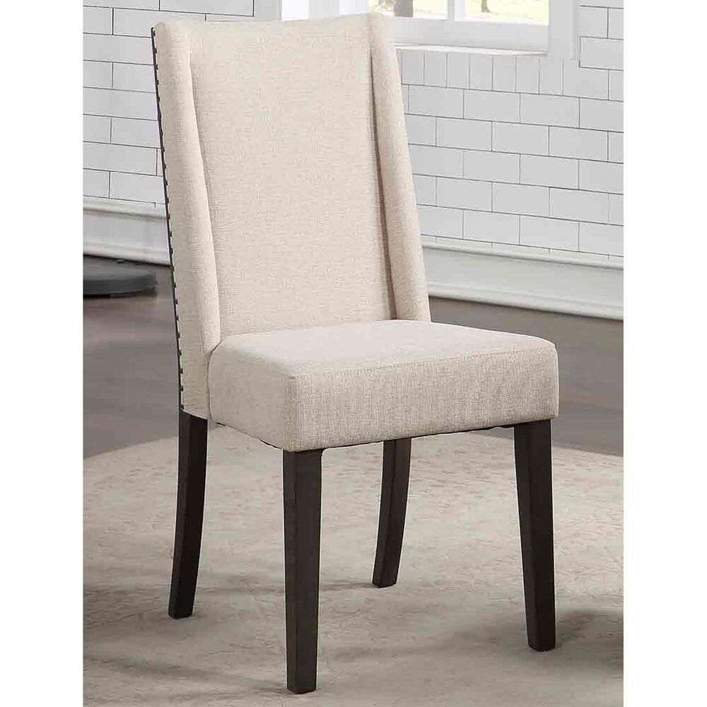 Steve Silver Napa Side Chair with Beige Cushion in Dusky Cedar, , large