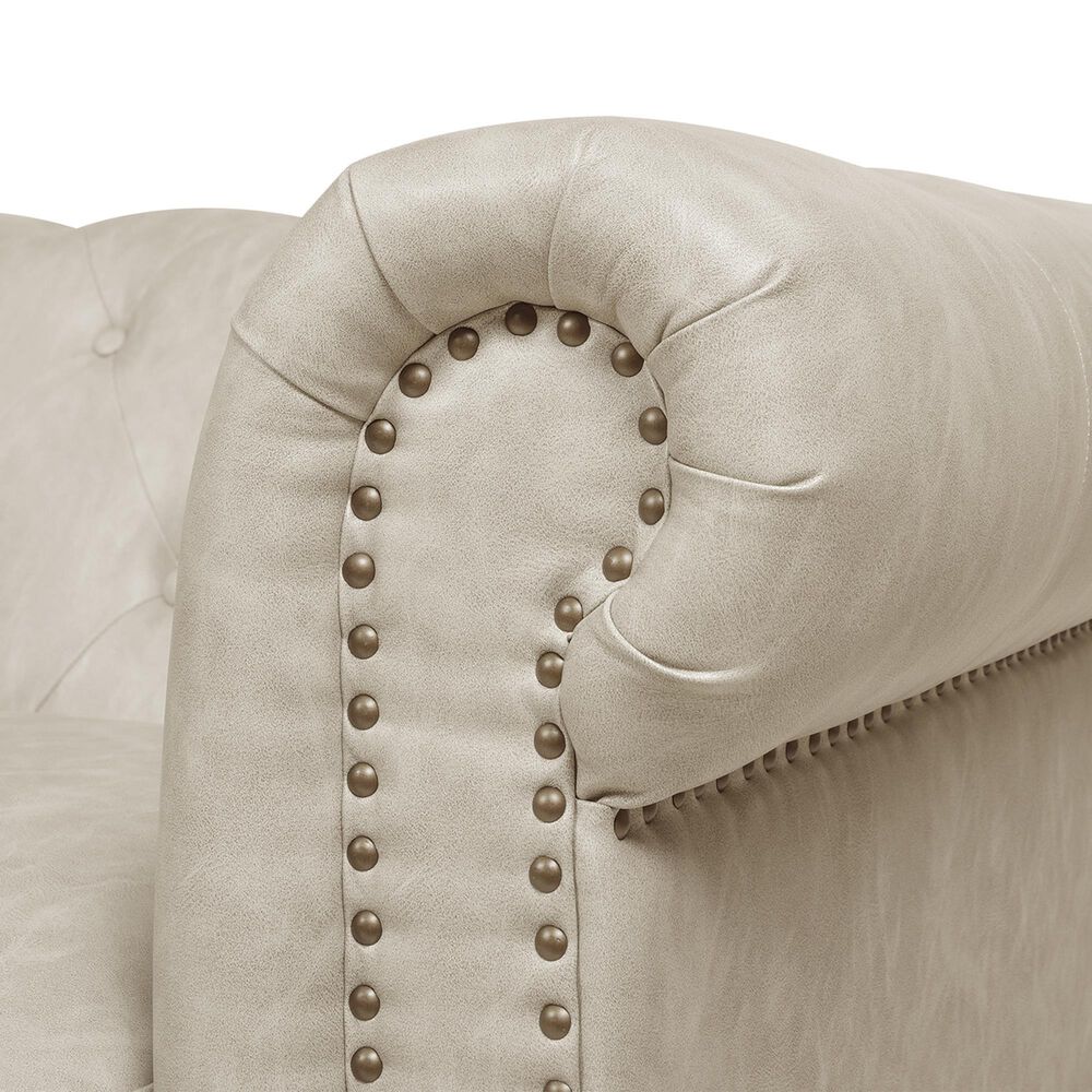 Jennifer Taylor Home Winston 91" Stationary Sofa in Dove Gray