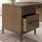 Ashley Roanhowe 2-Piece Desk and Bookcase Set in Brown Oak, , large