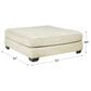 Ashley Rawcliffe Oversized Accent Ottoman in Parchment, , large