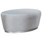 Aria Designs Gemma Oval Cocktail Ottoman in Dove, , large