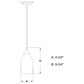 Vaxcel Milano 1-Light Mini Pendant with Amber Fog Shade in Oil Rubbed Bronze, , large