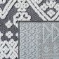 Safavieh Cabana CBN658A 2"2" x 11" Ivory and Grey Indoor/Outdoor Performance Runner, , large
