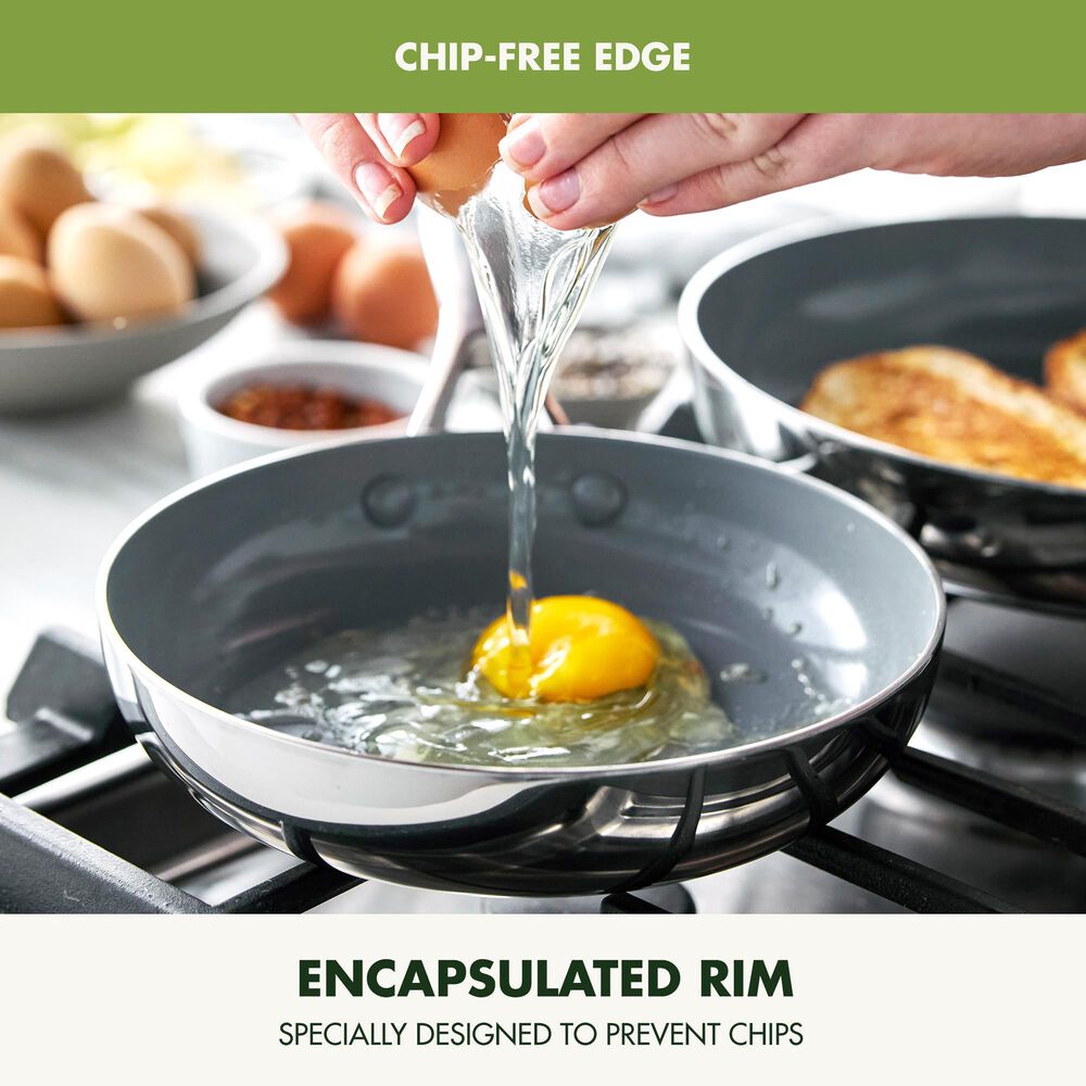 Green Pan Valencia Pro 8" Open Frypan in Stainless Steel, , large