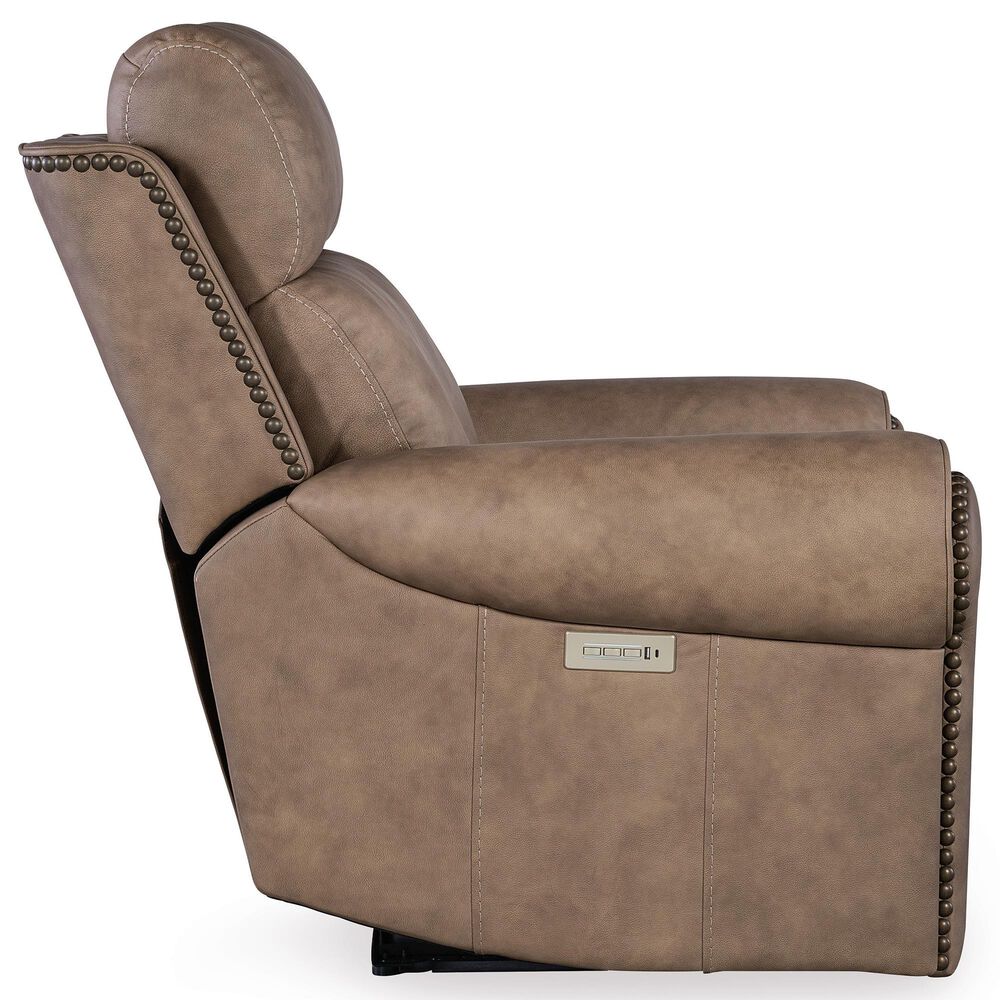 Hooker Furniture Duncan Power Recliner with Headrest and Lumbar in Kalahari Camel, , large