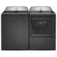 GE Profile 4.9 Cu. Ft. Top Load Agitator Washer and 7.4 Cu. Ft. Gas Dryer Laundry Pair in Diamond Gray, , large