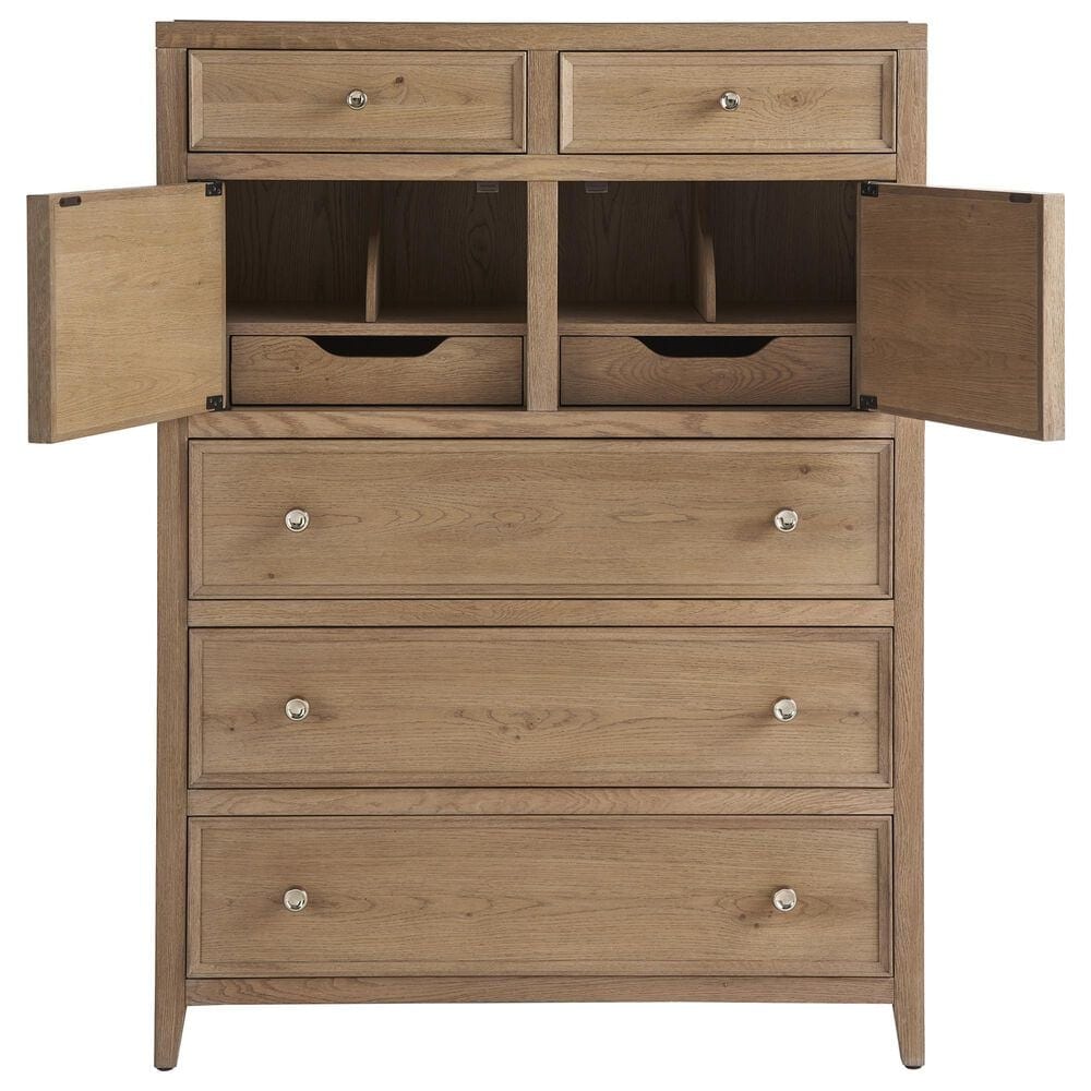 Universal Furniture Weekender 5-Piece King Panel Bedroom Set in Sand Dune and Natural, , large
