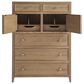 Universal Furniture Weekender 5-Piece King Panel Bedroom Set in Sand Dune and Natural, , large