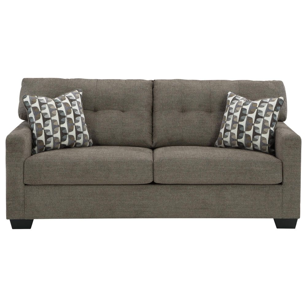 Ashley Mahoney Stationary Sofa and Loveseat Set in Chocolate, , large