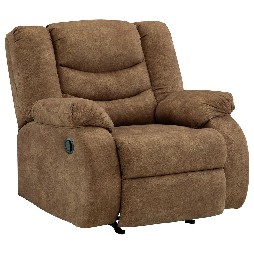 Ashley Partymate Manual Rocker Recliner in Brindle, , large