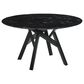 Blue River Venus and Lima 5-Piece Dining Set with Gray Cushion in Black, , large