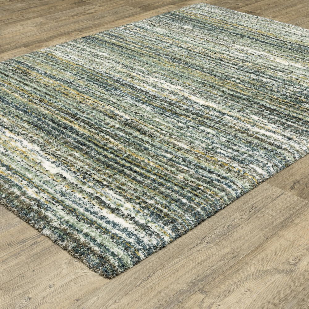 Oriental Weavers Galileo GAL07 Green and Blue 7&#39;10&quot; x 10&#39;10&quot; Area Rug, , large