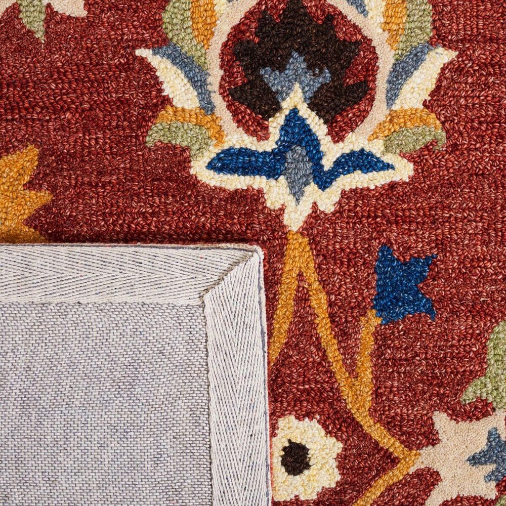 Safavieh Micro-Loop 4&#39; x 6&#39; Rust and Blue Area Rug, , large