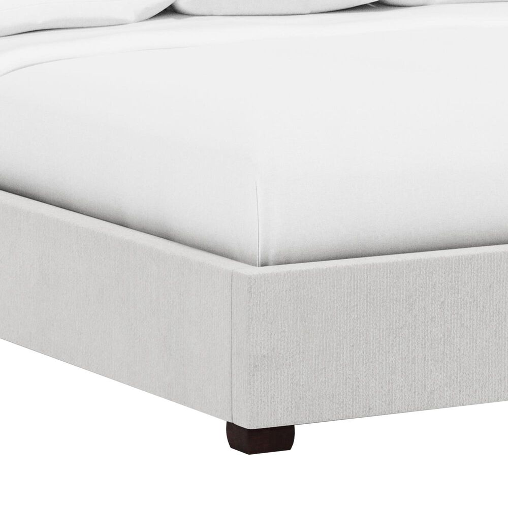 Bernhardt Derrick King Upholstered Panel Bed in White and Cream, , large