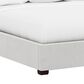 Bernhardt Derrick King Upholstered Panel Bed in White and Cream, , large