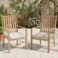 Hearth and Haven Outdoor All-Weather Aluminum Dining Chair in Gray (Set of 2), , large
