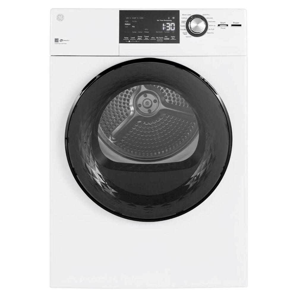 GE Appliances 4.3 Cu. Ft. 14-Cycle Electric Dryer in White, , large