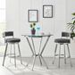 Blue River Naomi Bar Table in Brushed Stainless Steel, , large