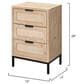 Splendor Living Oakton 3-Drawer Side Table in Natural and Black, , large