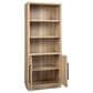 Riva Ridge Harman 3-Piece Executive Desk with Bookcase and File Cabinet Set in Creamy Natural, , large