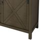 Lexora Home Marsyas 80" Double Bathroom Vanity in Rustic Brown with White Quartz Top and Rectangular Sinks, , large
