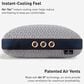 Bedgear Cosmo 0.0 King Performance Pillow in Gray and Rose Gold, , large