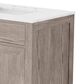 Lexora Home Abbey 80" Double Bathroom Vanity in Grey Oak with 2 cm White Carrara Marble Top and Rectangular Sinks, , large