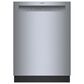 Bosch 100 Series 24"" Built-In Recessed Handle Dishwasher with Digital Control in Stainless Steel, , large