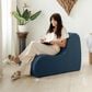Jaxx Uptown Armless Accent Chair in Navy, , large