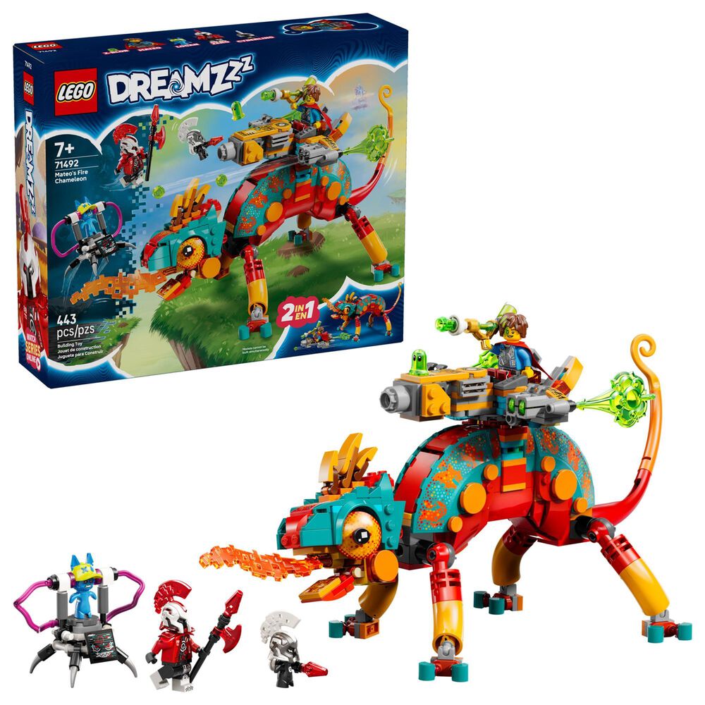 LEGO Dreamzzz Mateo"s Fire Chameleon Building Set, , large
